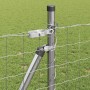 Reja con postes Plateado 0.8 x 10 m Acero