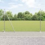 Reja con postes Plateado 1.5 x 10 m Acero