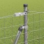 Reja con postes Plateado 1.5 x 10 m Acero