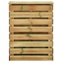 Compostadores de láminas 3 uds madera de pino 80x50x100 cm