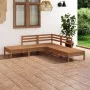 Garden furniture set 5 pieces solid honey brown pine wood by vidaXL, Garden sets - Ref: Foro24-3082640, Price: 248,76 €, Disc...