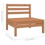 Garden furniture set 5 pieces solid honey brown pine wood by vidaXL, Garden sets - Ref: Foro24-3082640, Price: 248,76 €, Disc...