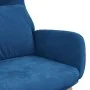 Blue velvet relaxation armchair by vidaXL, Armchairs - Ref: Foro24-341361, Price: 115,93 €, Discount: %