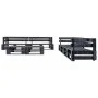 6-piece black wooden pallet garden furniture set by vidaXL, Garden sets - Ref: Foro24-277436, Price: 412,68 €, Discount: %