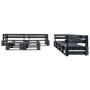 Set de muebles de jardín de palets 6 piezas madera negro de vidaXL, Conjuntos de jardín - Ref: Foro24-277436, Precio: 433,13 €