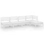 Juego de muebles de jardín 5 piezas madera maciza pino blanco de vidaXL, Conjuntos de jardín - Ref: Foro24-3082658, Precio: 2...