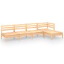 Gartenmöbel-Set 5-teilig aus massivem Kiefernholz von vidaXL, Gartensets - Ref: Foro24-3082657, Preis: 220,01 €, Rabatt: %