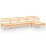 Juego de muebles de jardín 5 piezas madera maciza pino de vidaXL, Conjuntos de jardín - Ref: Foro24-3082657, Precio: 213,27 €...