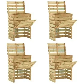 Composters made of 4 pine wood sheets, measuring 80x50x100 cm each. by vidaXL, Composters - Ref: Foro24-3078138, Price: 266,1...