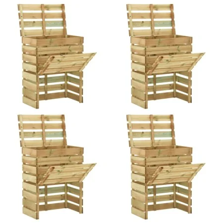 Composters made of 4 pine wood sheets, measuring 80x50x100 cm each. by vidaXL, Composters - Ref: Foro24-3078138, Price: 266,1...