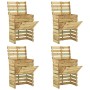 Compostadores de láminas 4 uds madera de pino 80x50x100 cm