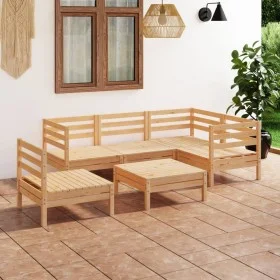 6-teiliges Gartenmöbel-Set aus massivem Kiefernholz von vidaXL, Gartensets - Ref: Foro24-3082722, Preis: 256,40 €, Rabatt: %