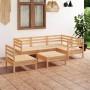 6-piece solid pine wood garden furniture set by vidaXL, Garden sets - Ref: Foro24-3082722, Price: 268,60 €, Discount: %