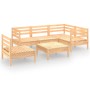 6-piece solid pine wood garden furniture set by vidaXL, Garden sets - Ref: Foro24-3082722, Price: 268,60 €, Discount: %