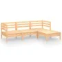 Juego de muebles de jardín 4 piezas madera maciza pino de vidaXL, Conjuntos de jardín - Ref: Foro24-3082667, Precio: 196,13 €...