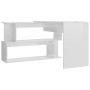 Eckschreibtisch aus glänzend weißem Sperrholz, 200 x 50 x 76 cm von vidaXL, Schreibtische - Ref: Foro24-801104, Preis: 132,29...