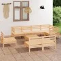Garden furniture set 9 pieces solid pine wood by vidaXL, Garden sets - Ref: Foro24-3082899, Price: 389,60 €, Discount: %