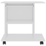 Weißer Computertisch aus Sperrholz, 80 x 50 x 75 cm von vidaXL, Schreibtische - Ref: Foro24-802894, Preis: 76,13 €, Rabatt: %