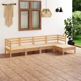 Garden furniture set 5 pieces solid pine wood by vidaXL, Garden sets - Ref: Foro24-3082677, Price: 226,02 €, Discount: %