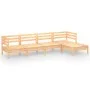 Gartenmöbel-Set 5-teilig aus massivem Kiefernholz von vidaXL, Gartensets - Ref: Foro24-3082677, Preis: 226,02 €, Rabatt: %