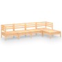 Gartenmöbel-Set 5-teilig aus massivem Kiefernholz von vidaXL, Gartensets - Ref: Foro24-3082677, Preis: 225,99 €, Rabatt: %