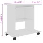 Weißer Computertisch aus Sperrholz, 80 x 50 x 75 cm von vidaXL, Schreibtische - Ref: Foro24-802894, Preis: 76,13 €, Rabatt: %
