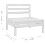 Garden furniture set 6 pieces solid white pine wood by vidaXL, Garden sets - Ref: Foro24-3082683, Price: 302,90 €, Discount: %