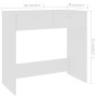 Weißer Sperrholz-Schreibtisch 80x40x75 cm von vidaXL, Schreibtische - Ref: Foro24-801355, Preis: 64,67 €, Rabatt: %