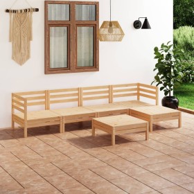 Gartenmöbel-Set 6-teilig aus massivem Kiefernholz grau von vidaXL, Gartensets - Ref: Foro24-3082682, Preis: 270,28 €, Rabatt: %