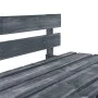 Grau imprägnierter Paletten-Gartenhocker aus Kiefernholz von vidaXL, Modulare Sofas für den Außenbereich - Ref: Foro24-306648...