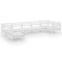 Garden furniture set 7 pieces solid white pine wood by vidaXL, Garden sets - Ref: Foro24-3082738, Price: 364,23 €, Discount: %