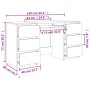 Gray plywood desk 140x50x77 cm by vidaXL, Desks - Ref: Foro24-800814, Price: 169,46 €, Discount: %
