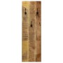 Percheros de pared 2 uds madera maciza de mango 36x110x3 cm