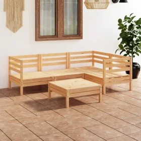 5-piece solid pine wood garden furniture set by vidaXL, Garden sets - Ref: Foro24-3082692, Price: 218,74 €, Discount: %