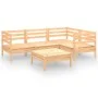 5-teiliges Gartenmöbel-Set aus massivem Kiefernholz von vidaXL, Gartensets - Ref: Foro24-3082692, Preis: 218,74 €, Rabatt: %