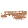 Gartenmöbel-Set 10-teilig aus massivem honigbraunem Kiefernholz von vidaXL, Gartensets - Ref: Foro24-3082912, Preis: 515,02 €...