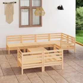 Gartenmöbel-Set 8-teilig aus massivem Kiefernholz von vidaXL, Gartensets - Ref: Foro24-3082919, Preis: 342,96 €, Rabatt: %