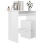 Escritorio de madera contrachapada blanco brillo 80x45x74 cm de vidaXL, Escritorios - Ref: Foro24-801370, Precio: 71,74 €, De...