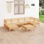 Gartenmöbel-Set 7-teilig aus massivem Kiefernholz von vidaXL, Gartensets - Ref: Foro24-3082959, Preis: 321,55 €, Rabatt: %