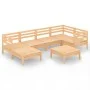 Gartenmöbel-Set 7-teilig aus massivem Kiefernholz von vidaXL, Gartensets - Ref: Foro24-3082959, Preis: 321,55 €, Rabatt: %