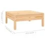 Gartenmöbel-Set 7-teilig aus massivem Kiefernholz von vidaXL, Gartensets - Ref: Foro24-3082959, Preis: 321,55 €, Rabatt: %