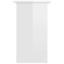 Schreibtisch aus glänzend weißem Sperrholz, 80 x 45 x 74 cm von vidaXL, Schreibtische - Ref: Foro24-801370, Preis: 69,65 €, R...