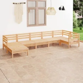 Gartenmöbel-Set 7-teilig aus massivem Kiefernholz von vidaXL, Gartensets - Ref: Foro24-3082964, Preis: 299,97 €, Rabatt: %