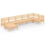 Juego de muebles de jardín 7 piezas madera maciza de pino de vidaXL, Conjuntos de jardín - Ref: Foro24-3082964, Precio: 299,9...