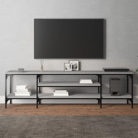 TV-Möbel aus Eisen und Sperrholz Sonoma grau 161x35x45cm von vidaXL, TV-Möbel - Ref: Foro24-831811, Preis: 71,08 €, Rabatt: %