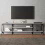 TV-Möbel aus Eisen und Sperrholz Sonoma grau 161x35x45cm von vidaXL, TV-Möbel - Ref: Foro24-831811, Preis: 71,08 €, Rabatt: %