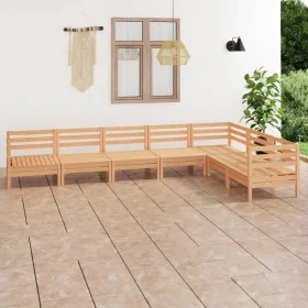 Garden furniture set 7 pieces solid pine wood by vidaXL, Garden sets - Ref: Foro24-3083014, Price: 310,78 €, Discount: %