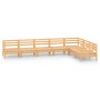 Juego de muebles de jardín 7 piezas madera maciza de pino de vidaXL, Conjuntos de jardín - Ref: Foro24-3083014, Precio: 320,08 €