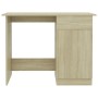 Escritorio madera contrachapada color roble Sonoma 100x50x76 cm de vidaXL, Escritorios - Ref: Foro24-801083, Precio: 93,79 €,...