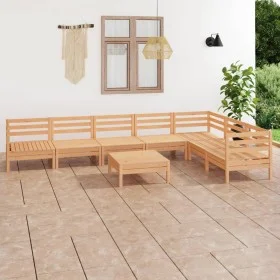 Garden furniture set 8 pieces solid pine wood by vidaXL, Garden sets - Ref: Foro24-3083019, Price: 337,63 €, Discount: %